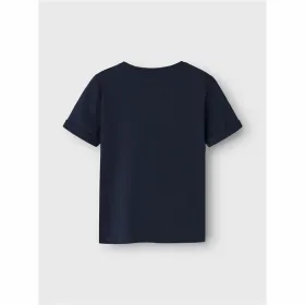 Child's Short Sleeve T-Shirt Name It Nmmvux Blue