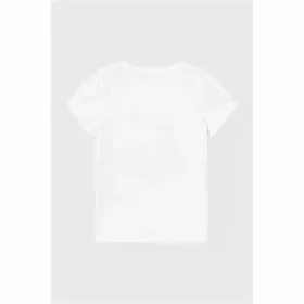 Child's Short Sleeve T-Shirt Name It Nmfvibeke Capsl White