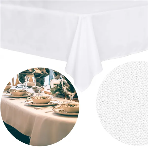 Tablecloth Springos CA1223 white 140x220cm