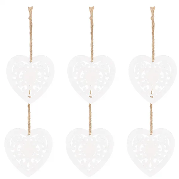 CA0766 WOODEN ORNAMENT 6 PCS.