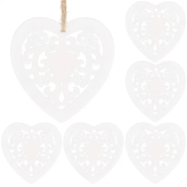 CA0766 WOODEN ORNAMENT 6 PCS.