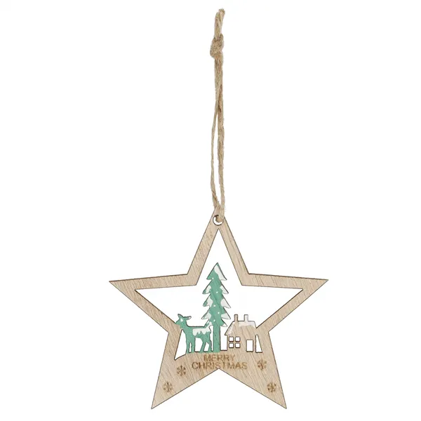 CA1091 WOODEN ORNAMENTS 21X8X1 CM