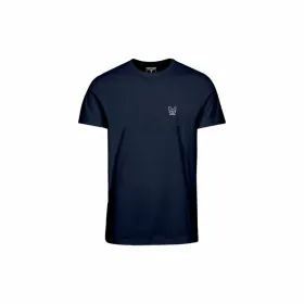 Child's Short Sleeve T-Shirt Jack & Jones Jjdenim Logo O-Neck Navy Blue