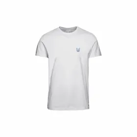 Child's Short Sleeve T-Shirt Jack & Jones Jjdenim Logo O-Neck White