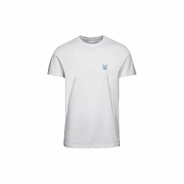 Krekls ar Īsām Piedurknēm Bērniem Jack & Jones Jjdenim Logo O-Neck Balts
