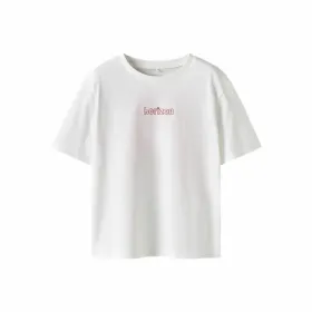Child's Short Sleeve T-Shirt Name It Nkffalaura Ss White
