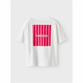Child's Short Sleeve T-Shirt Name It Nkffalaura Ss White