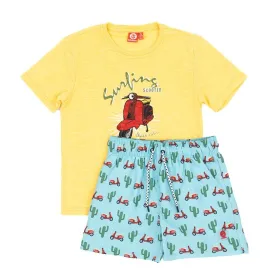 Children's Sports Outfit Go & Win Fortra Yellow 2 Pieces