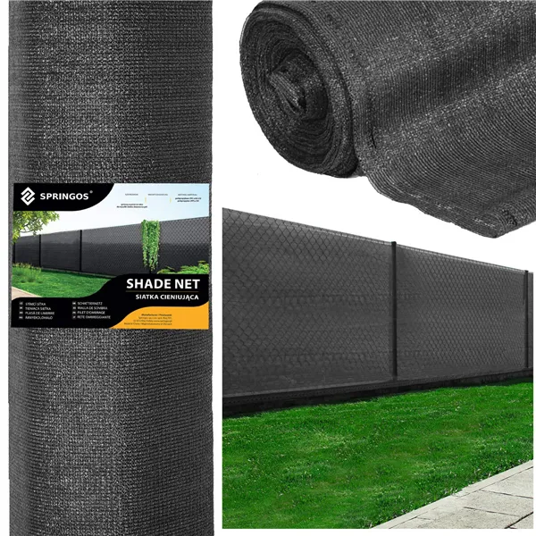 Shading net Springos SN0044 140g/m2 1.2x25 m anthracite