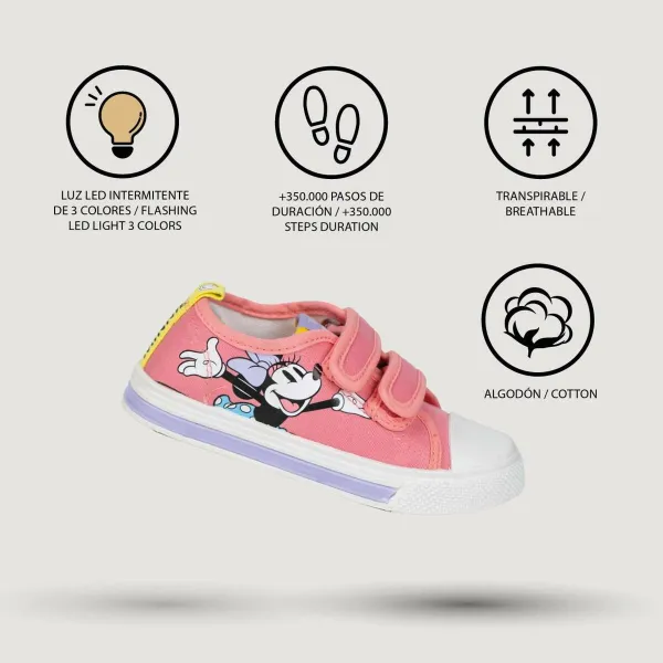 LED spordijalatsid Minnie Mouse Roosa