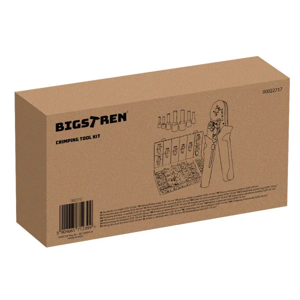 Kaabliotsikute krimpsutööriist 0,25-10 mm² Bigstrene 22717