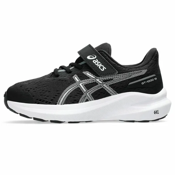 Skriešanas Apavi Bērniem Asics GT-1000 13 PS Melns