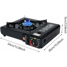 Kempinga plītiņa Royalty Line PORTABLE
GAS STOVE 5 x 23 x 31 cm 2670 W