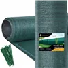 Shading net Springos SN0020 65 g/m2 1.5x25m 100 Cable ties, green