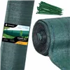 Shading net Springos SN0020 65 g/m2 1.5x25m 100 Cable ties, green