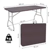 Folding table Springos GF0055 180cm brown