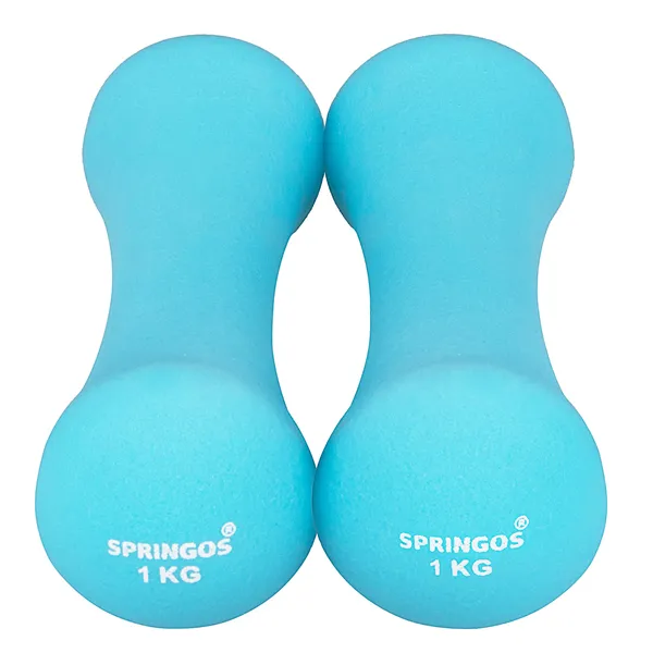 Neoprene dumbbells Springos FA1038 2x1 kg