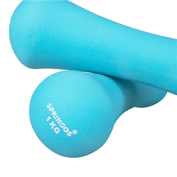 Neoprene dumbbells Springos FA1038 2x1 kg