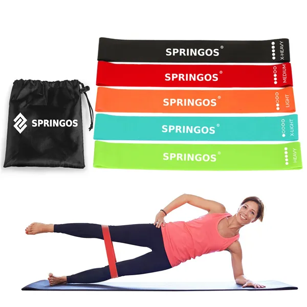 Set of resistance bands Springos PB0012 5 pieces 60 cm