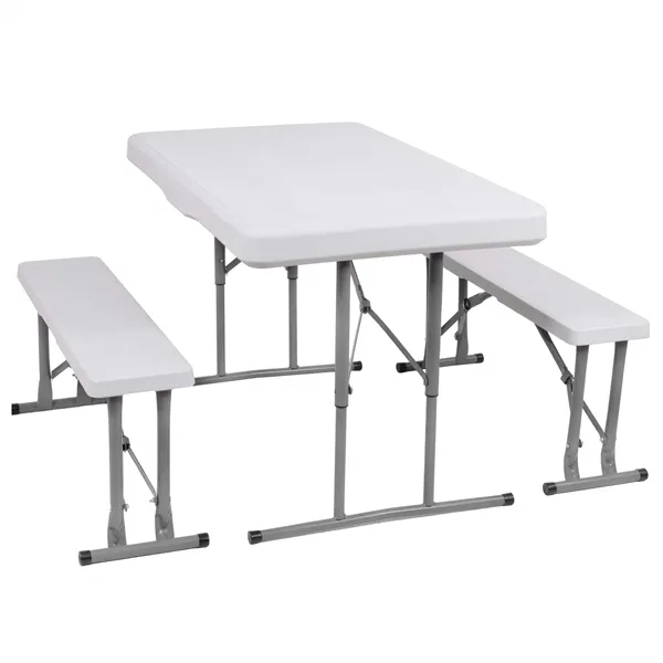 Folding table with 2 benches Springos GF0096 105 x 65 x 69 cm