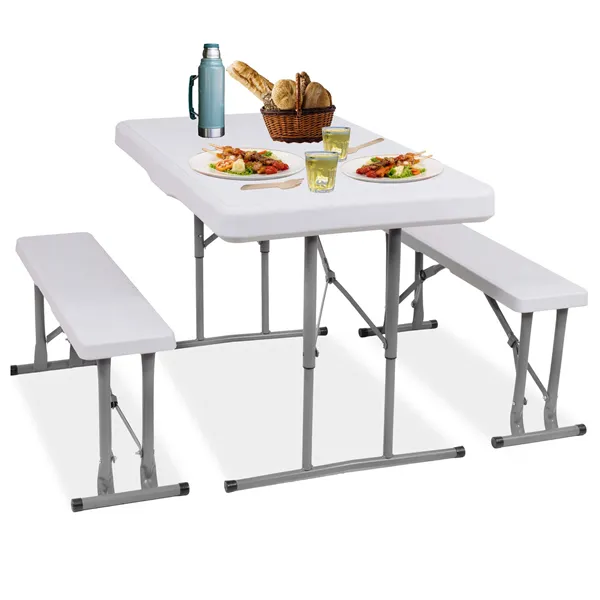 Folding table with 2 benches Springos GF0096 105 x 65 x 69 cm