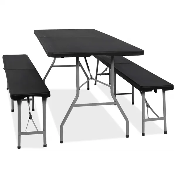 Folding table with 2 benches Springos GF0098 180 x 74 x 74 cm