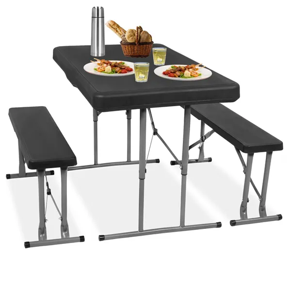 Folding table with 2 benches Springos GF0097 105 x 65 x 69 cm