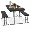 Folding table with 2 benches Springos GF0097 105 x 65 x 69 cm