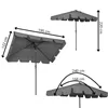 Garden umbrella Springos GU0037 200 X 130 CM