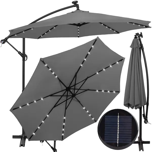 Garden umbrella with solar panel Springos GU0046 300 CM