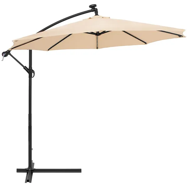 Garden umbrella with solar panel Springos GU0047 300 CM