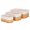 Bamboo organizers for cosmetics Springos HA0152 3 pcs