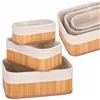 Bamboo organizers for cosmetics Springos HA0152 3 pcs