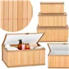 Bamboo organizers for cosmetics Springos HA0153 3 pcs.