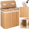 Bamboo laundry basket Springos HA0155 100l