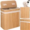 Bamboo laundry basket Springos HA0155 100l