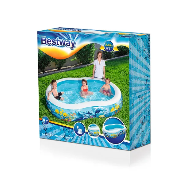 Bērnu baseins Bestway Daudzkrāsains 262 x 157 x 46 cm