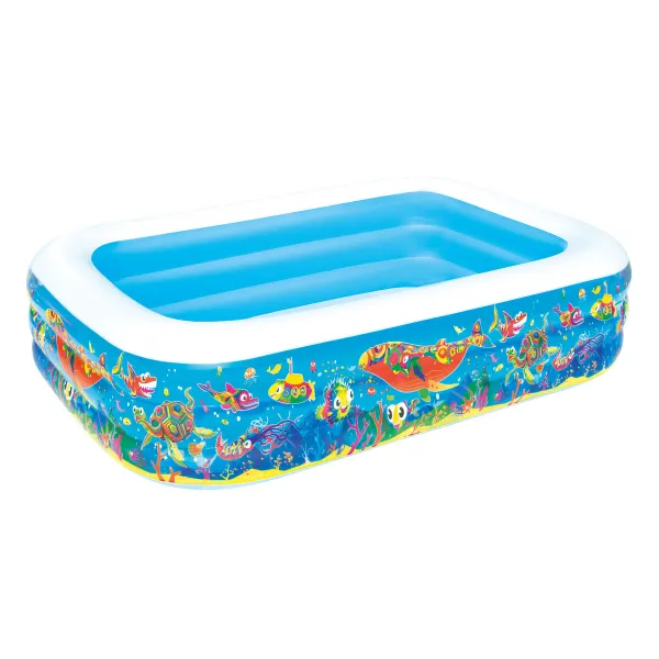 Pripučiamas vaikiškas baseinas Bestway Spalvotas 229 x 152 x 56 cm Gėlėtas