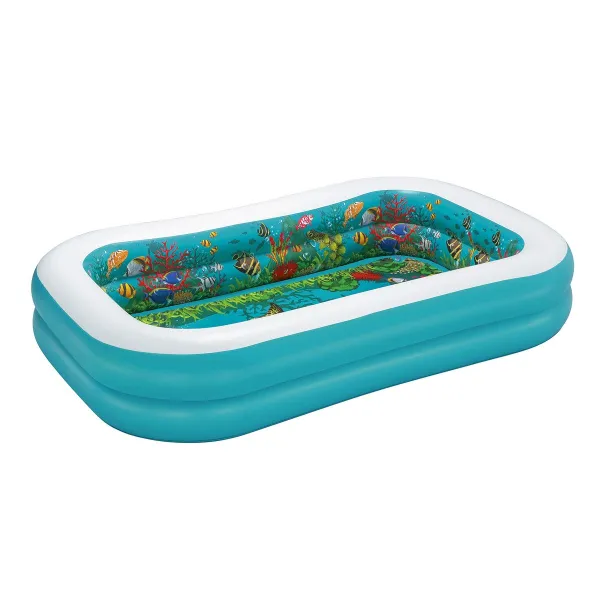 Pripučiamas vaikiškas baseinas Bestway 3D Spalvotas 262 x 175 x 51 cm 2 asmenys