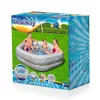 Inflatable pool Bestway Grey 213 x 206 x 53 cm