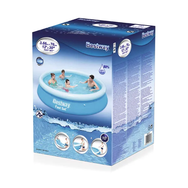 Täispuhutav bassein Bestway Sinine 5377 L 366 x 76 cm