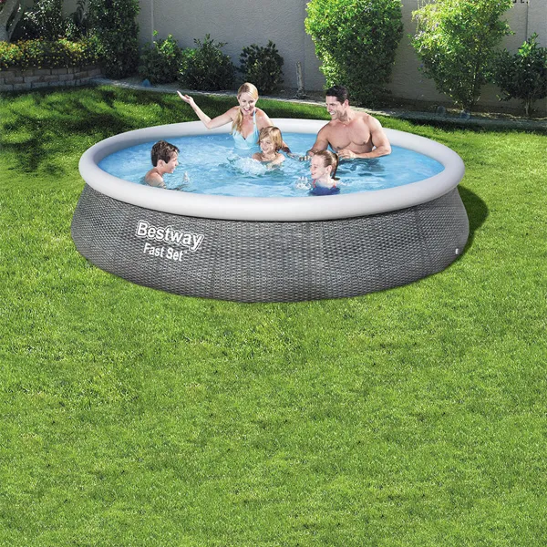 Надувной бассейн Bestway Серый 7340 L 396 x 84 cm