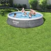Надувной бассейн Bestway Серый 7340 L 396 x 84 cm