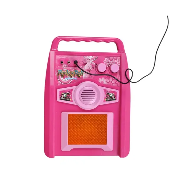Guitar + microphone + amplifier pink 22407