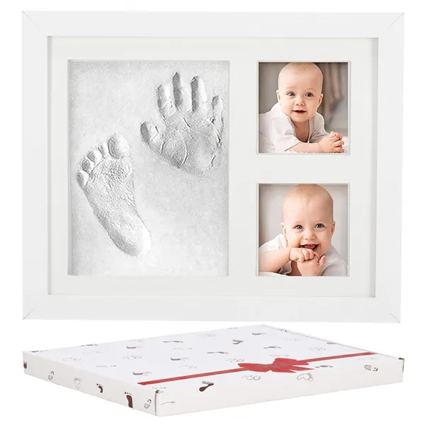 Set of baby handprints and footprints Springos PF0027 white