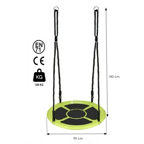 Stork nest swing Springos NS003 90cm