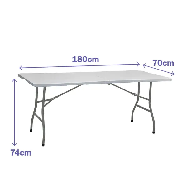 Sulankstomas stalas Marbueno Pilka 70 x 74 x 180 cm
