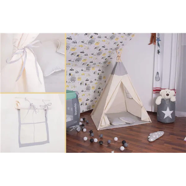 Tipi tent Springos TIP10, gray