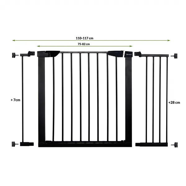 Safety barrier Springos SG0002AC 111-117cm