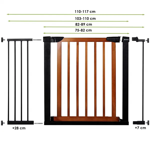 Safety barrier Springos SG0003AC 111-117cm